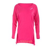 WINSHAPE Mcs003 - Maglia a Maniche Lunghe da Donna, Ultra Leggera, con Parte Posteriore Allungata, Stile all-Fit, Fitness, Tempo Libero, Sport, Yoga, Allenamento, Donna, MCS003, Deep-Rosa, L
