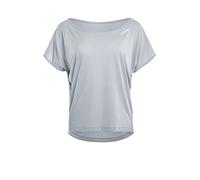 WINSHAPE Maglietta a Maniche Corte da Donna, Ultra Leggera, Modello Mct004 T-Shirt, Grigio Chiaro, M