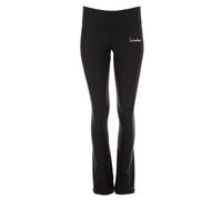 WINSHAPE Damen Functional Boot Cut Leggings Bcl102, Schwarz, Slim Style, Fitness Freizeit Sport Yoga Workout, Donna, Nero, L