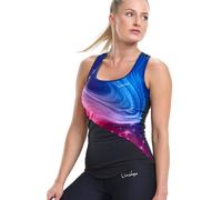 Winshape Top sportivo 'AET105' blu chiaro / rosa / nero, Taglia L