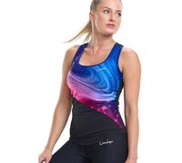 Winshape Top sportivo 'AET105' blu chiaro / rosa / nero, Taglia XXL