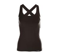 Winshape, Canotta Sportiva Donna Cross Back WVR25, Nero (Schwarz), L