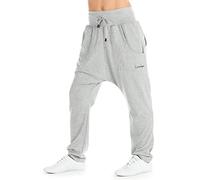 WINSHAPE Wh13-Pantaloni Sportivi Unisex da Donna, Pantaloni da Allenamento, Grigio Melange, L