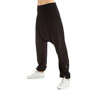 Winshape WH7 Pantaloni alla Turca, da Donna, Adatti per Il Fitness, la Danza, Il Tempo Libero, Donna, Damen Trainingshose Haremshose WH7 Dance Fitness Freizeit Sport, Nero, L