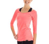 Winshape Winston Hape Donna Fitness Yoga Pilates WS4 3/4 con Maniche a, Donna, Damen Fitness Yoga Pilates 3/4-Arm Shirt WS4, Corallo Fosforescente, XL