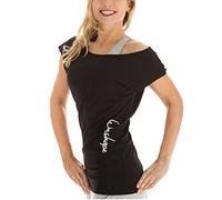 Winshape Winston Hape WTR12 Maglietta da Donna per Danza e Tempo Libero, Donna, Damen Dance-Shirt WTR12 Freizeit Fitness Workout, Nero, S