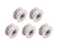 Winsinn 2 GT GT2 alluminio cinghia dentata puleggia 20 denti 3 mm 5 mm 16 foro per stampante 3D 6 mm 10 mm larghezza cinghia dentata (confezione da pezzi), 6MM - 20T - 3mm Bore, With Tooth