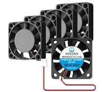 WINSINN Ventola di raffreddamento da 40 mm, 5 V, cuscinetto idraulico, 5000 giri/min, 4010, ricambio per DVR/piccoli elettrodomestici, con cavo XH2.54-2 pin, brushless 40 x 10 mm (5 pezzi)