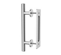 WINSOON 30CM Maniglie Porta Scorrevoli Interna Inox, per Maniglia Porta da Kit, Maniglie per Porta da Fienile, in Acciaio Massiccio, per Cancelli, Garage, Armadietti