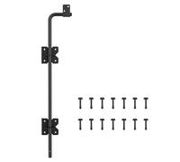 WINSOON Bulloni per canna da 45,7 cm per cancelli resistenti, kit hardware per cancelli a goccia, fermo a terra, fermaporta per cancelli, per recinzioni in legno, PVC, vinile, metallo, cancelli,