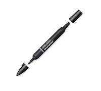 Winsor & Newton 0203030 - Pennarello a Doppia Punta , Nero (Black), 3.5x19.5x1.4 cm