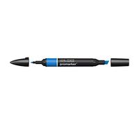Winsor & Newton 0203371 - Pennarello a Doppia Punta , Blu (True Blue), 3.5x19.5x1.4 cm