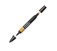 Winsor & Newton 0203552 - Pennarello a Doppia Punta , Marrone (Raw Sienna), 3.5x19.5x1.4 cm