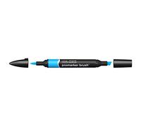 Winsor & Newton 0204207 - Penarello a Doppia Punta, Blu (Ciano), Singolo, 1 Pezzo
