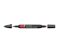 Winsor & Newton 0204374 - Penarello a Doppia Punta, Rosso (Firebrick), Singolo, 1 Pezzo