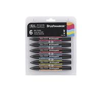 Winsor & Newton 0290033 - Penarello a Doppia Punta, Multicolore (Mid Tones), Confezione da 6, 6 Pezzi