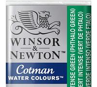 Winsor & Newton 301696 Cotman Colori Acquerello, Viridian, Verde (Intense Green), 1.9x1.6x1.1 cm