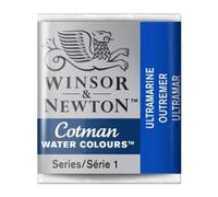 Winsor & Newton 301696 Cotman Colori Acquerello, Viridian, Blu (Ultramarin), 1 unità (Confezione da 1), 5