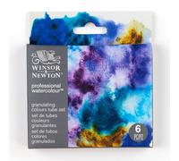 Winsor & Newton 190834 Set di Acquerelli Professionali - Set da 6 tubetti da 5ml, Colori Granulati