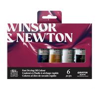 Winsor & Newton 1990151 Pittura ad olio rapida essiccazione Griffin Alkyd - Set per principianti, 6x 37ml