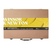 Winsor & Newton 2190614 Vernice Acrilica Galeria, Valigetta di legno 8x60ml - “Kit acrilico essenziale”