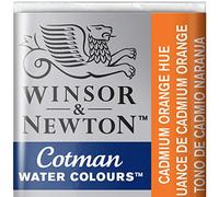 Winsor & Newton 301696 Cotman Colori Acquerello, Viridian, Arancione (Cadmium Orange), 1.9x1.6x1.1 cm, 5 unità