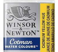 Winsor & Newton 301696 Cotman Colori Acquerello, Viridian, Giallo (Cadmium Yellow), 1.9x1.6x1.1 cm