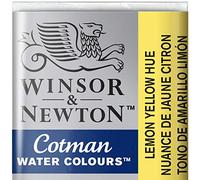 Winsor & Newton 301696 Cotman Colori Acquerello, Viridian, Giallo (Yellow Lemon), 1.9x1.6x1.1 cm