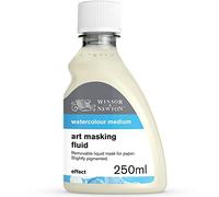 Winsor & Newton 3039759 - Gomma per mascheratura ad acquerello, liquida, sfoderabile per linee precise e affilate con colori ad acquerello, bottiglia da 250 ml