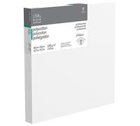 Winsor & Newton 6206054 - Telaio Professionale Deep Edge in Tessuto Misto Cotone, 385 g/m², 3 Volte innescato, Grana Media, Ideale per Colori ad Olio e Colori acrilici, 40 x 40 cm