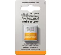 Winsor & Newton 8840161 Professional - Vernici ad acquerello, vivaci e resistenti alla luce, pigmenti per artisti nella concentrazione più forte, 1/2 GODET Giallo Di Cadmio Arancio ROW