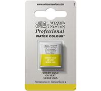 Winsor & Newton 8840179 Professional - Vernici ad acquerello, vivaci e resistenti alla luce, pigmenti per artisti nella concentrazione più forte, 1/2 GODET Verde Oro ROW