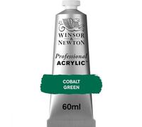 Winsor & Newton 8840453 Vernice acrilica professionale di qualità artistica, elevata brillantezza dei colori e opacità, qualità da archivio, tubetto da 60 ml - Verde di cobalto