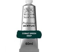 Winsor & Newton 8840467 Vernice acrilica professionale di qualità artistica, elevata brillantezza dei colori e opacità, qualità da archivio, tubetto da 60 ml - Verde di cobalto scuro