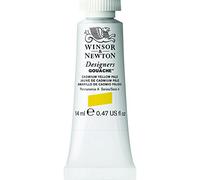 Winsor & Newton 8840480 Designers Gouache, finissimo colore artistico, pigmenti di qualità, opacità ottimale, qualità d'archivio, tubetto da 14 ml, Giallo di cadmio pallido