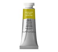 Winsor & Newton 8840505 Professional - Vernici ad acquerello, vivaci e resistenti alla luce, pigmenti per artisti nella concentrazione più forte, tubo da 14 ml, Verde Oro ROW