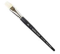 Winsor & Newton azanta Black Pennello per Olio e Acrilico Colore, Legno, Trasparente, Kurz Flach - 19mm Nr. 12