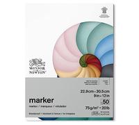 Winsor & Newton Carta Bleedproof per Marker 75 g - 22.9 x 30.5 cm - 50 Fogli