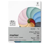 Winsor & Newton Carta Bleedproof per Marker 75 g - 27.9 x 35.6 cm - 50 Fogli