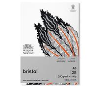Winsor & Newton Carta Bristol - Blocco 250 g - A5-20 Fogli