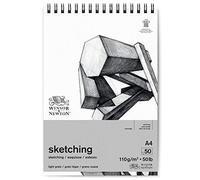 Winsor & Newton Carta Schizzo - Blocco Spirale White 110 G - A4-50 Fogli