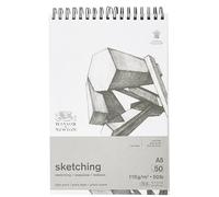 Winsor & Newton Carta Schizzo - Blocco Spirale White 110 g - A5-50 Fogli
