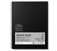 Winsor & Newton Carta Schizzo - Taccuino da Viaggio a Spirale - Bianco Naturale - 170 g - A3-50 Fogli