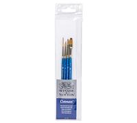 Winsor & Newton – Pennelli Cotman a manico corto – Confezione da 4
