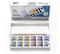 Winsor & Newton Cotman Pittura Sketchers Tasca Scatola Set 12 Mezza Vaschette