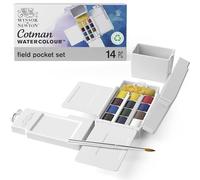 Winsor & Newton Cotman Scatola Field Box, 12 Mezzi Godet