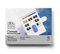 Winsor Newton Cotman Set Colori A Tempera Acquerello In Valigetta 15 Pezzi