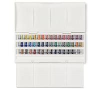 Winsor & Newton Cotman Watercolour, set da studio, 45 acquerelli e 1 pennello