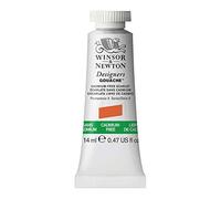 Winsor & Newton Designers Gouache, vernici fine per artisti, Pigmenti di qualità, copertura ottimale, Qualità d'archivio, Tubo da 14 ml - SCARLATTO PRIVO DI CADMIO