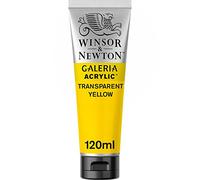 Winsor & Newton Galeria Colore Acrilico, Giallo Trasparente, 120 Ml, Confezione Da 1